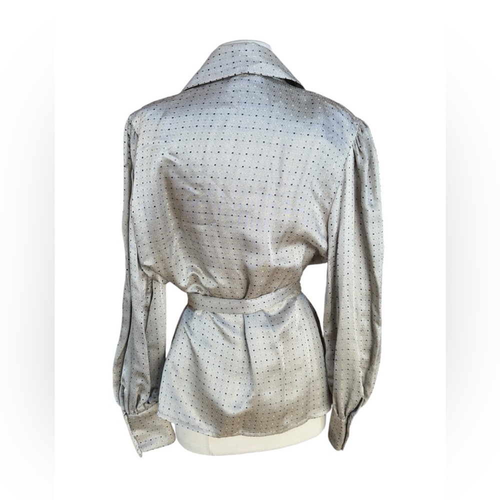 1980s Designer Adele Simpson Button Down Belted B… - image 3
